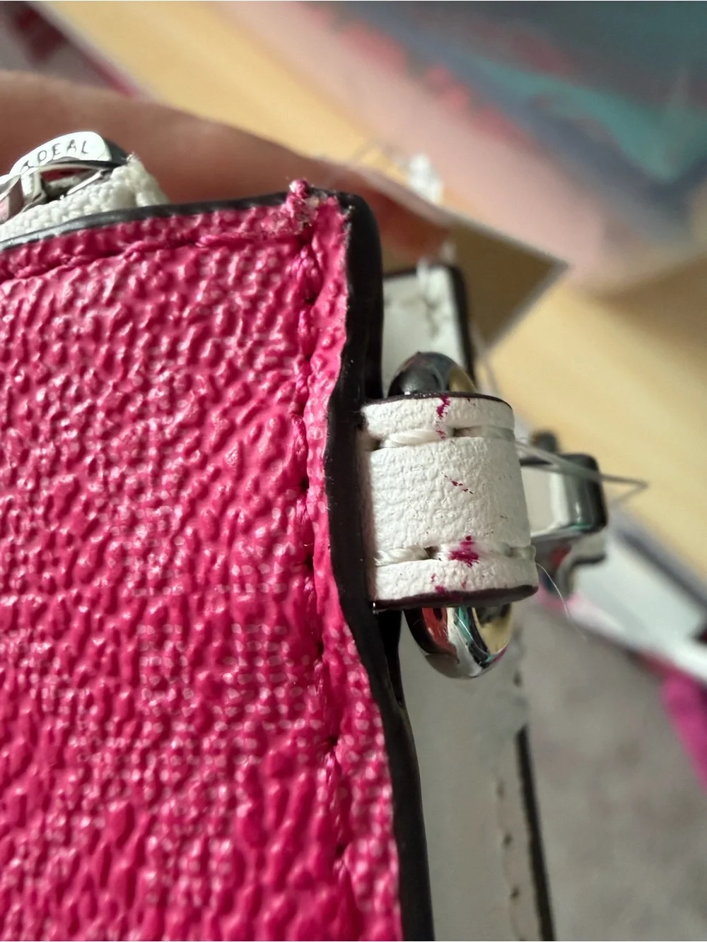 Michael Kors Hot Pink TRAVEL Logo Zip Wristlet Wallet